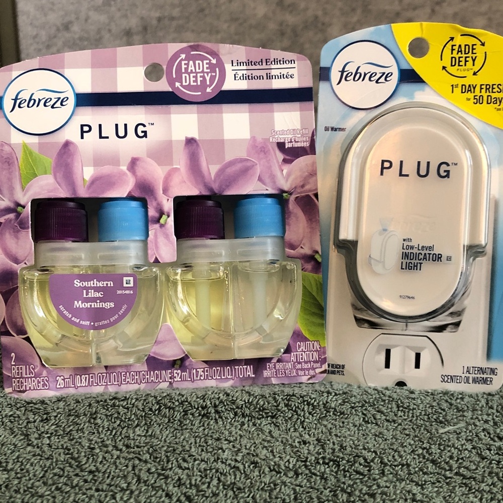 Febreze Plug Air Freshener Kit - Purple & Blue